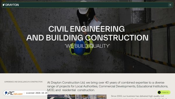 draytonconstruction.co.uk screenshot
