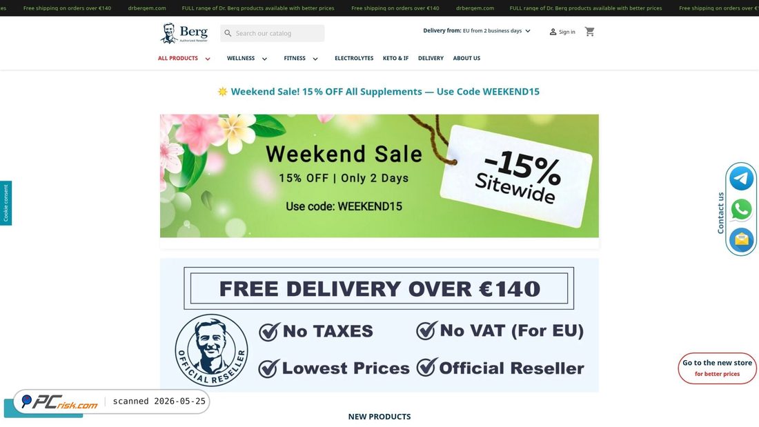 Screenshot di drberg.eu
