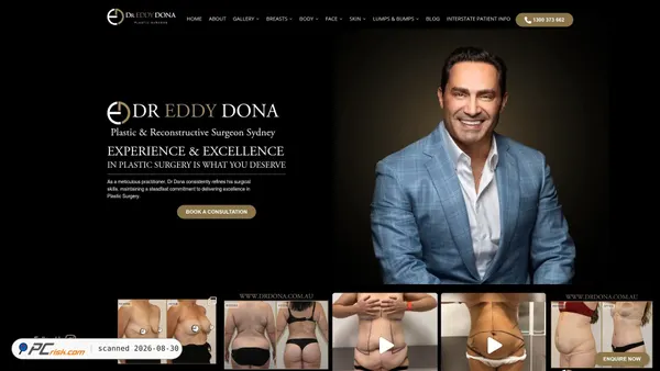 drdonaplasticsurgery.com.au Screenshot