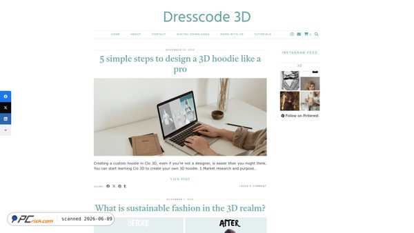 dresscode3d.com screenshot