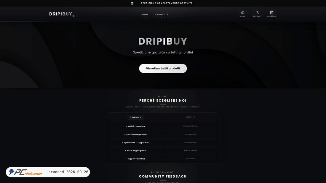 Captura de ecrã de dripibuy.mysellauth.com