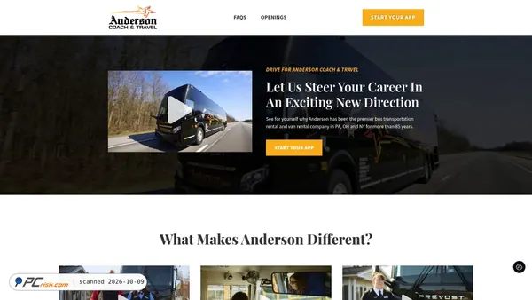 Captura de ecrã de drive4anderson.com