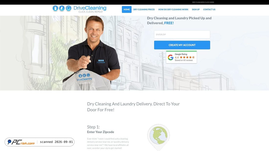 Screenshot von drivecleaning.com