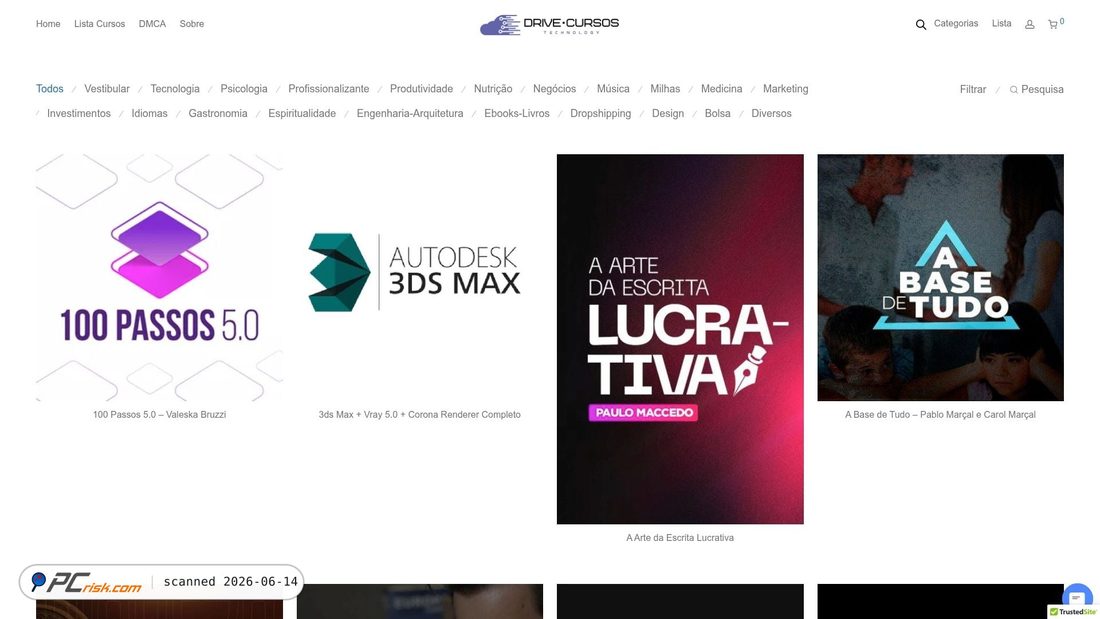 Screenshot of drivecursos.org