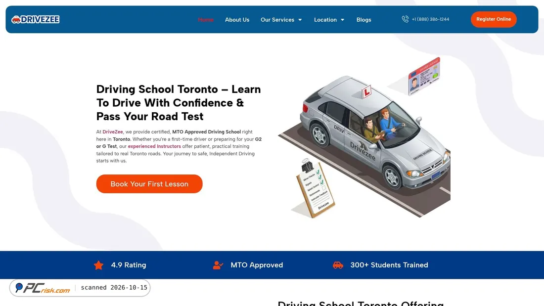 Screenshot of drivezee.ca