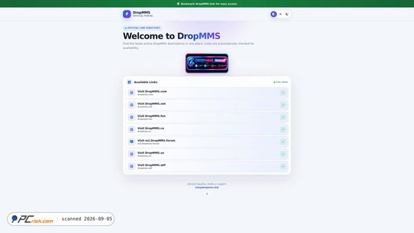 Zrzut ekranu dropmms.link