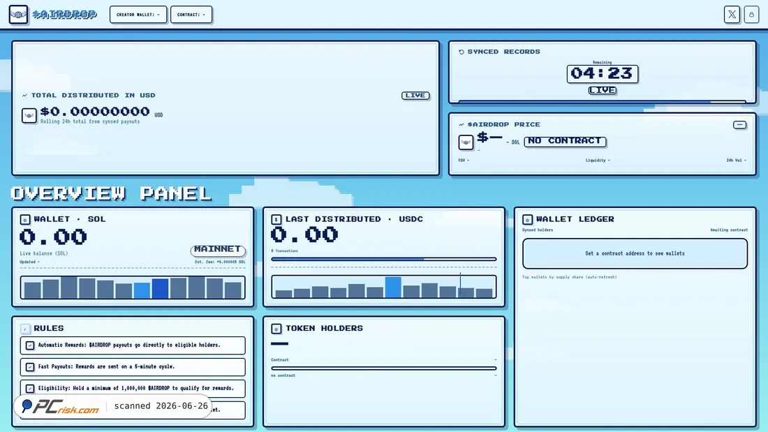 Screenshot of dropusdc.fun