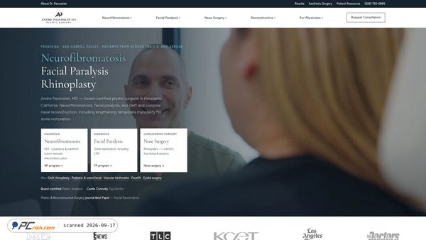 Screenshot di drpanossian.com