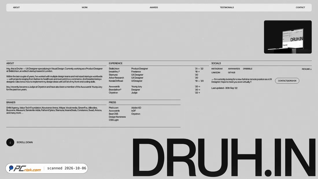 Captura de ecrã de druh.in