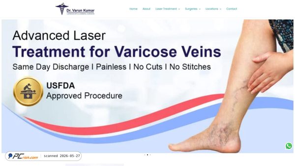 drvarunkumarj.com screenshot