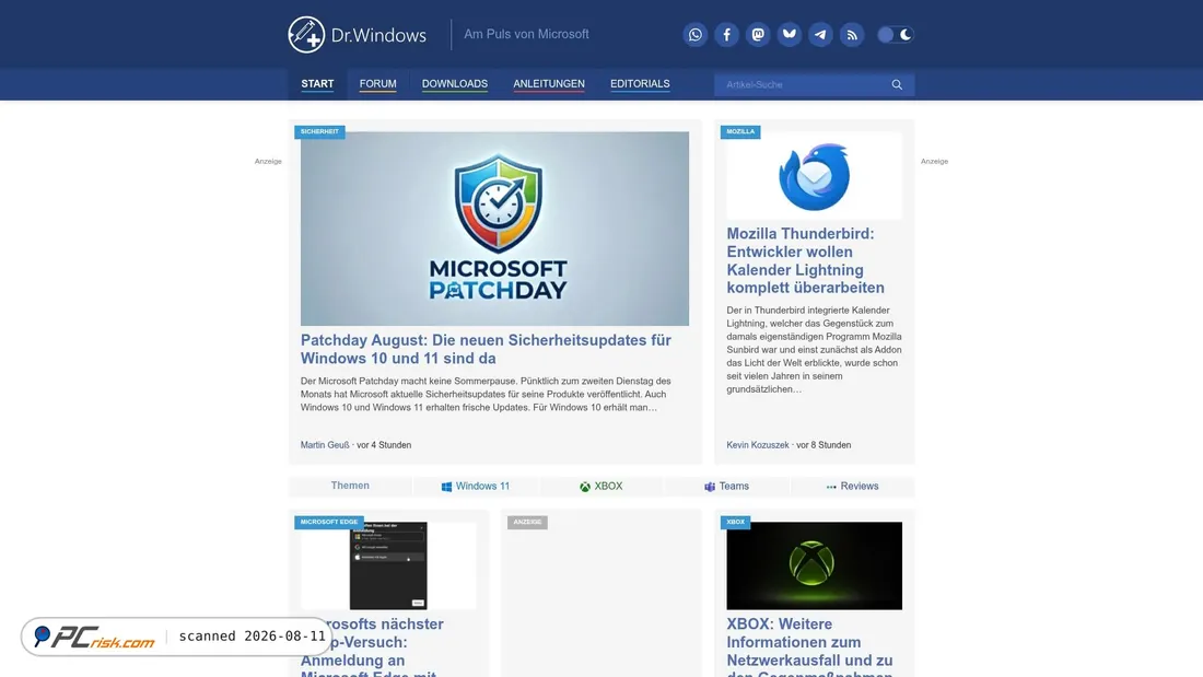 Screenshot of drwindows.de