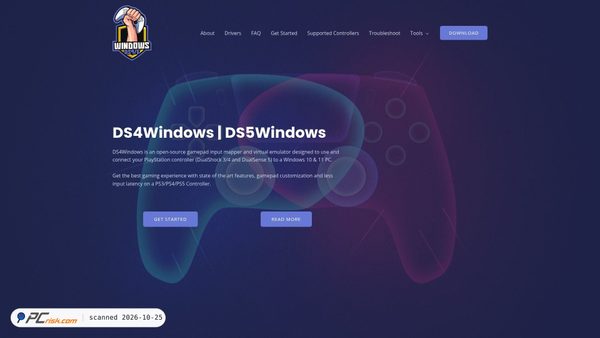 ds4-windows.com Screenshot