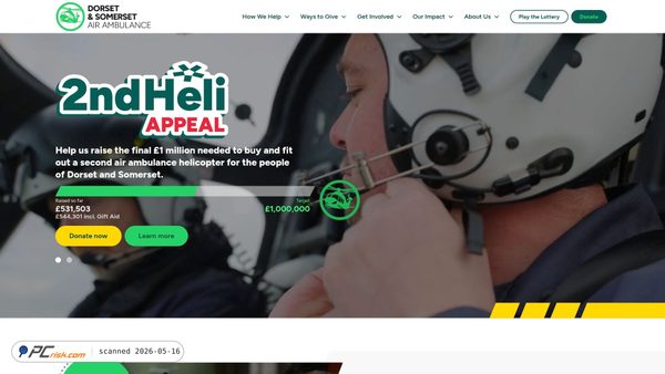 dsairambulance.org.uk screenshot