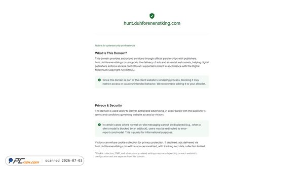 duhforenenstking.com screenshot