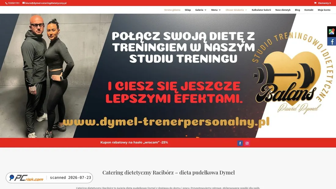 Screenshot of dymel-cateringdietetyczny.pl
