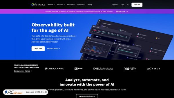 dynatrace.com screenshot