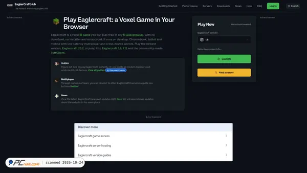 eaglercrafthub.com screenshot