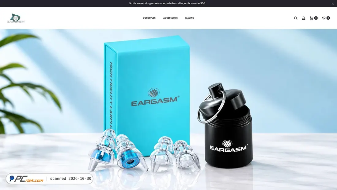Screenshot di eargasmnederland.com