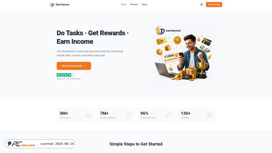 Screenshot of earntycoon.com