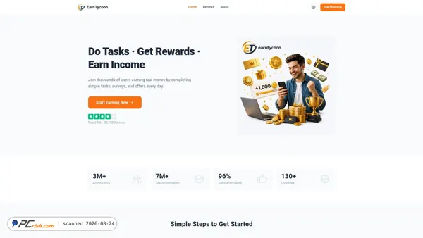 earntycoon.com screenshot