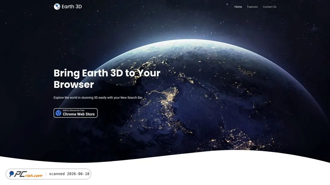 Screenshot of earth3d.net