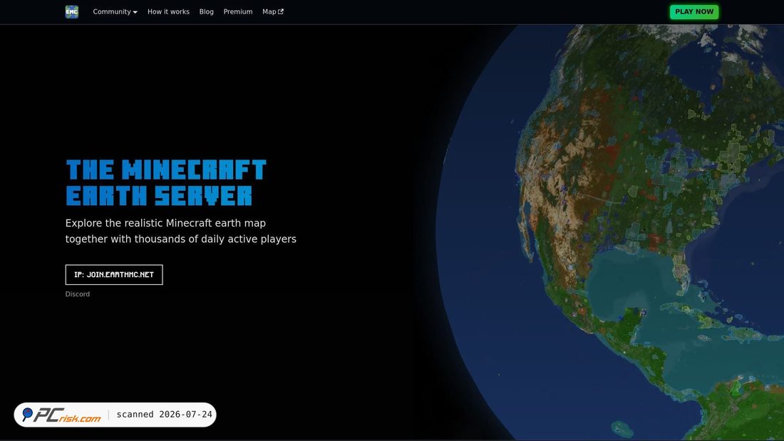 Screenshot of earthmc.net