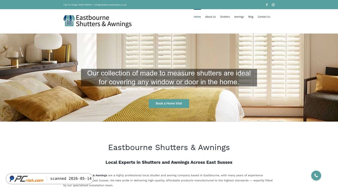 Screenshot von eastbourneshutters.co.uk