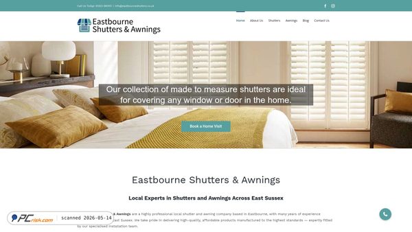 eastbourneshutters.co.uk screenshot