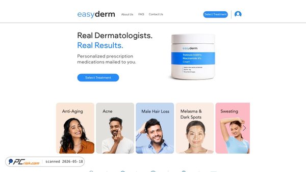 easyderm.com screenshot