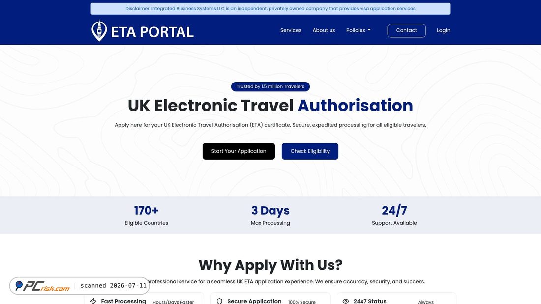 Screenshot of easytravel-portal.net
