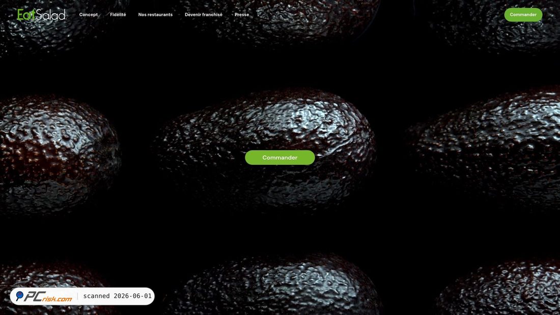 Captura de pantalla de eatsalad.com