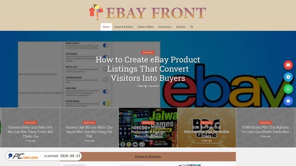 ebayfront.com screenshot