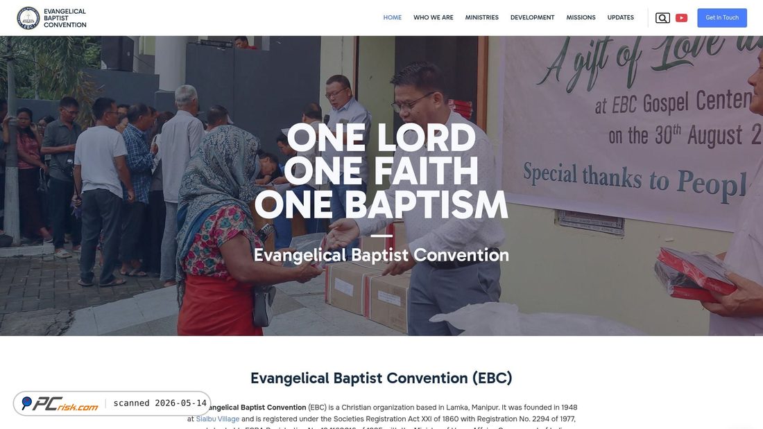 Screenshot of ebc-india.org