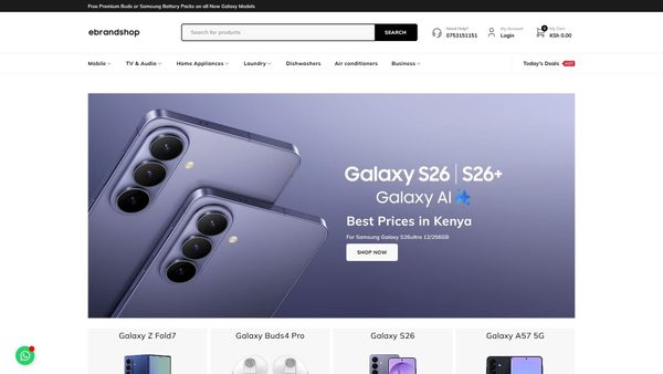ebrandshop.co.ke screenshot