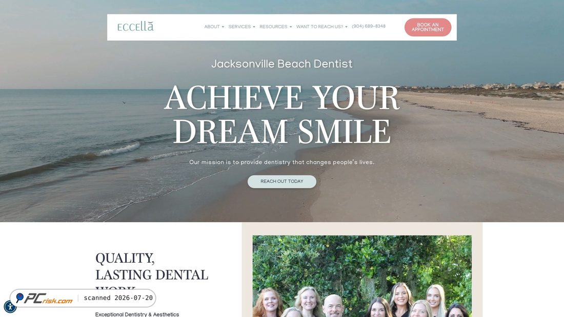 Screenshot of eccellasmiles.com