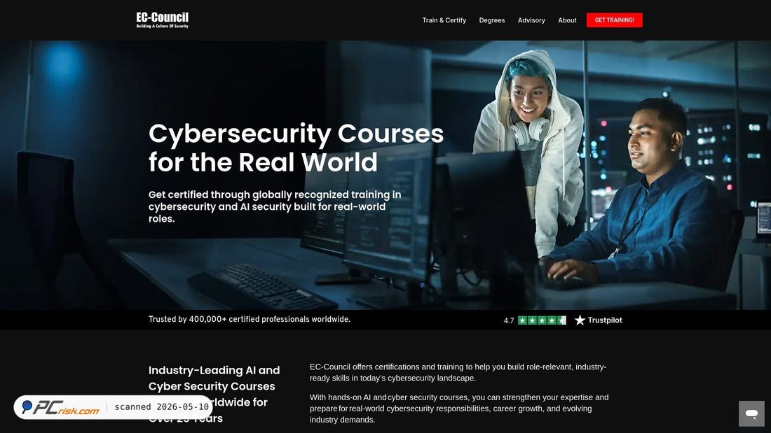 Screenshot di eccouncil.com