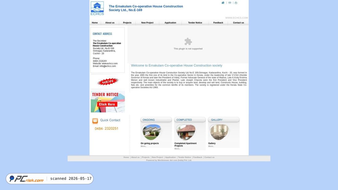 Screenshot of echcs.com