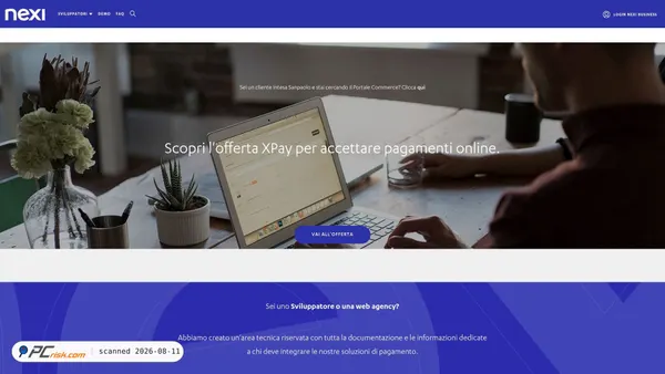 ecommerce.nexi.it screenshot