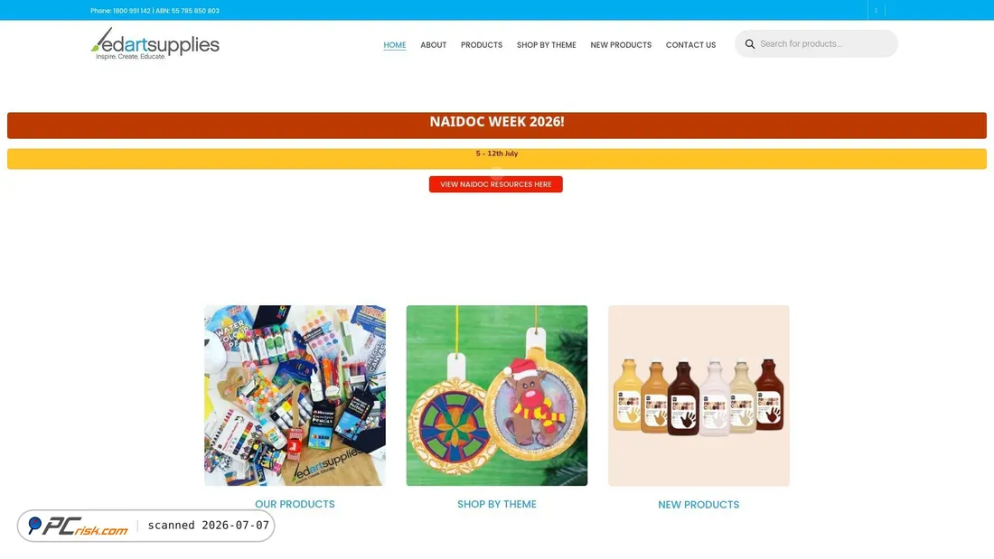 Screenshot of edartsupplies.com.au