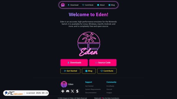 eden-emu.dev screenshot