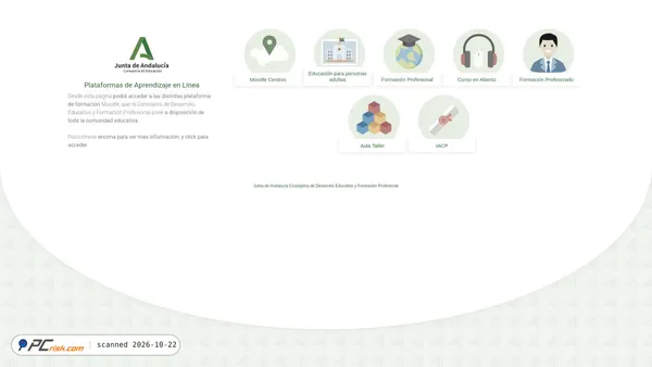 educacionadistancia.juntadeandalucia.es screenshot