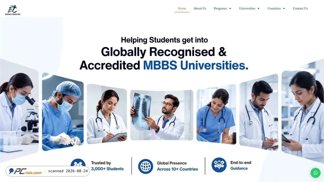 Screenshot of edufacts.org