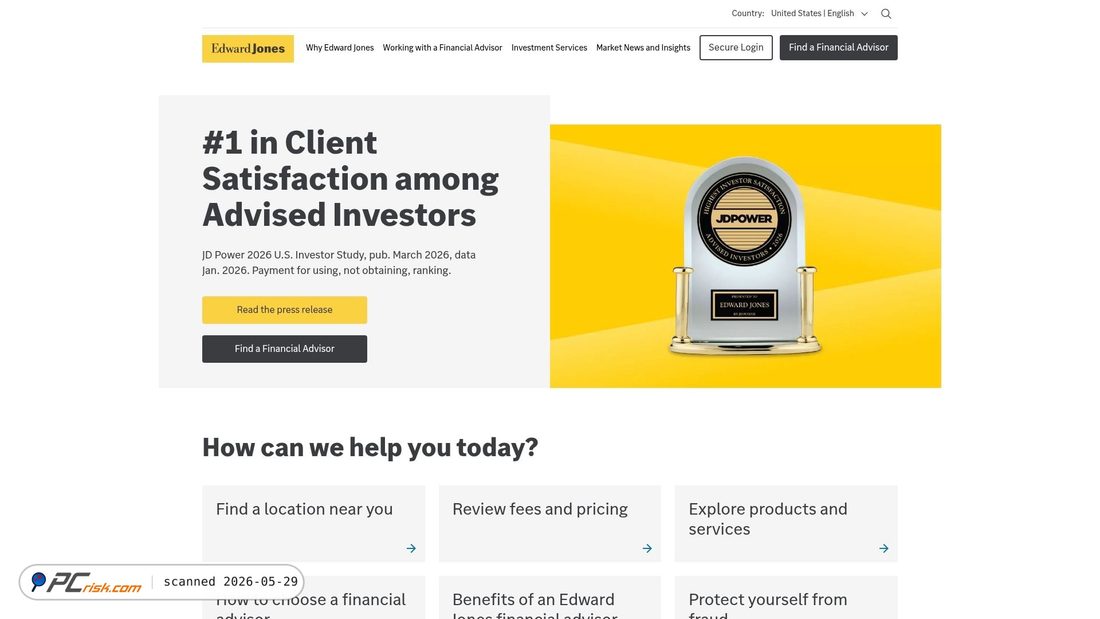Screenshot of edwardjones.com