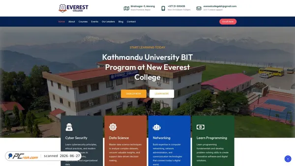 ehss.edu.np screenshot