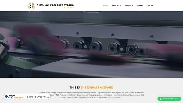ehteshampackages.com screenshot