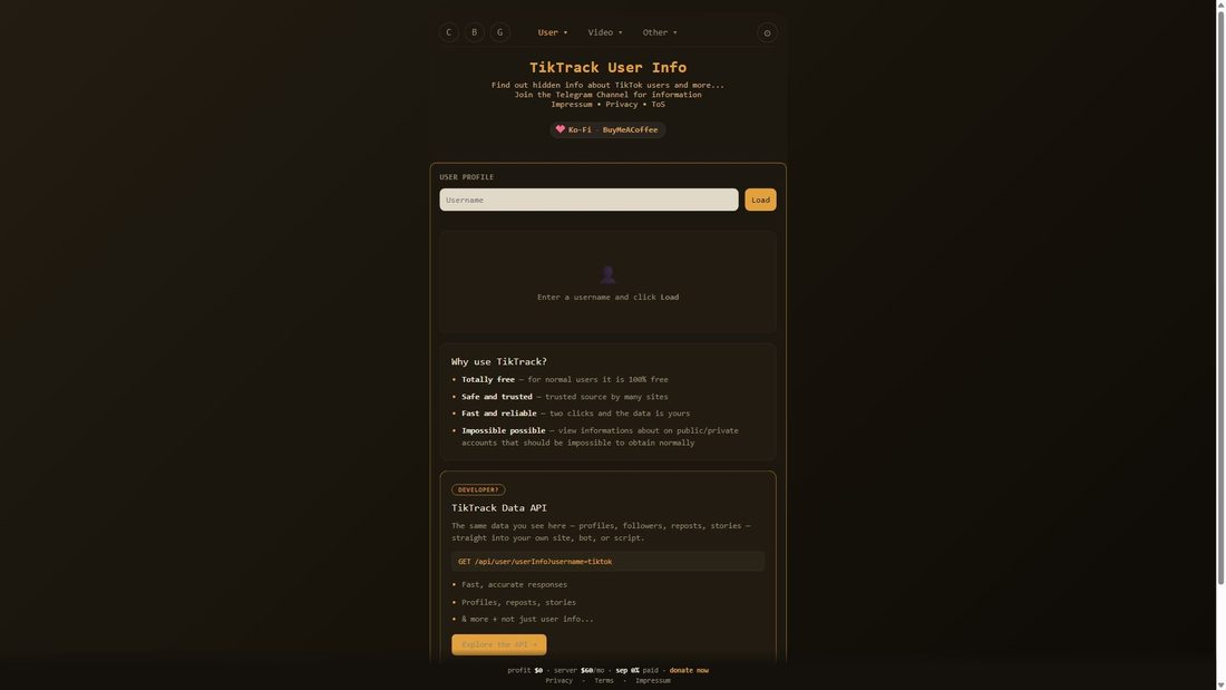 Screenshot di einzzcookie.org