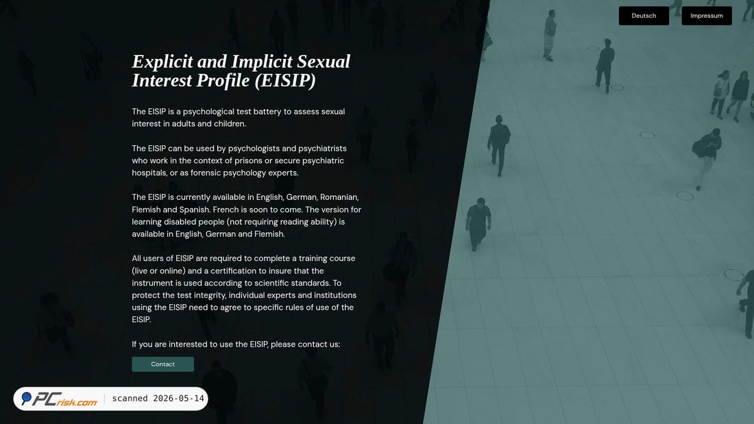 Screenshot di eisip.org