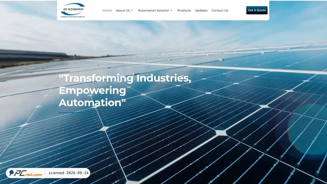 Captura de ecrã de eitautomation.com