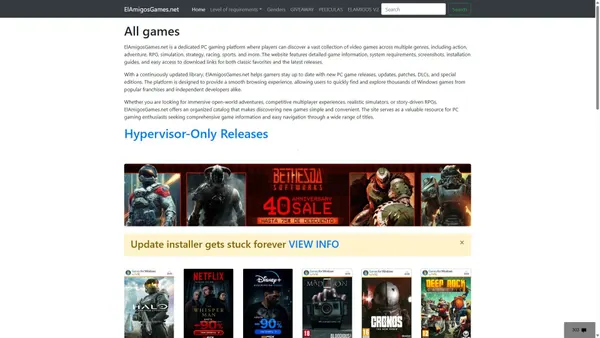 Captura de elamigos-games.com