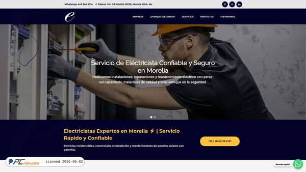 electricistasenmorelia.com.mx screenshot